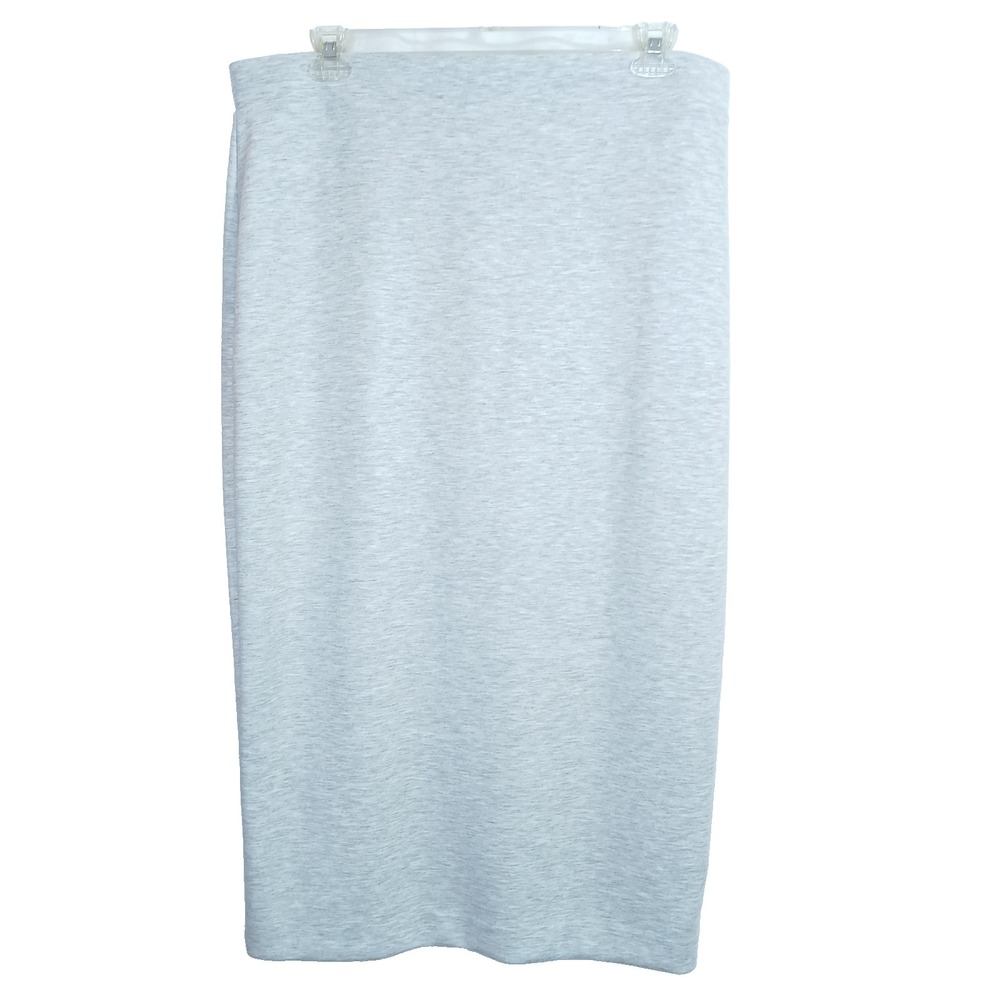 Express Women Pencil Midi Skirt XL Heathered Gray Minimalist Closet Staple Basic